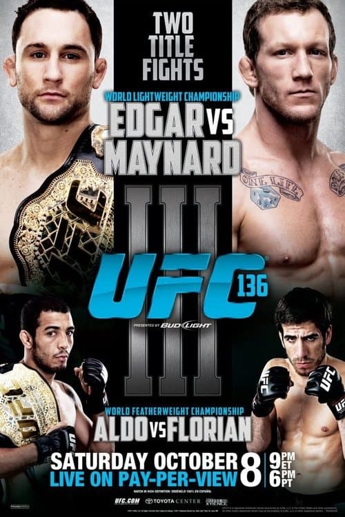 UFC 136: Edgar vs. Maynard IIIのポスター
