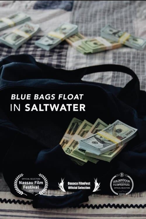 Blue Bags Float in Saltwaterのポスター