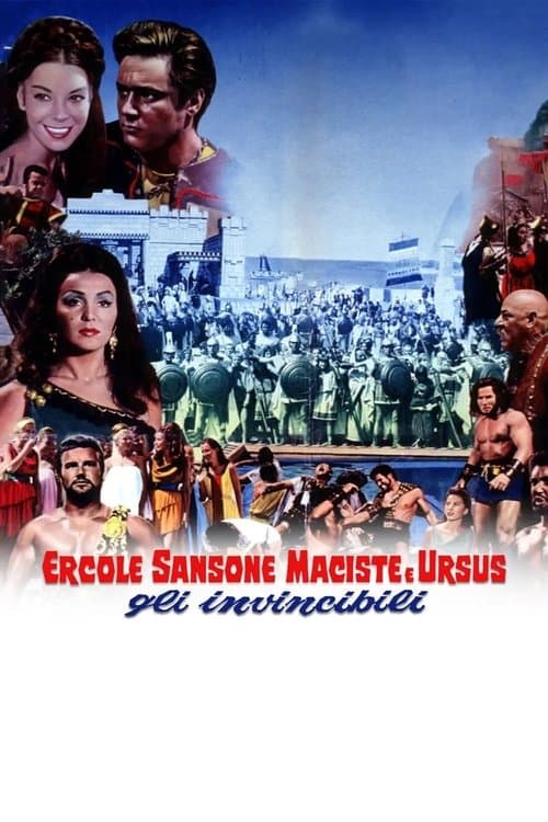 Ercole, Sansone, Maciste e Ursus gli invincibiliのポスター