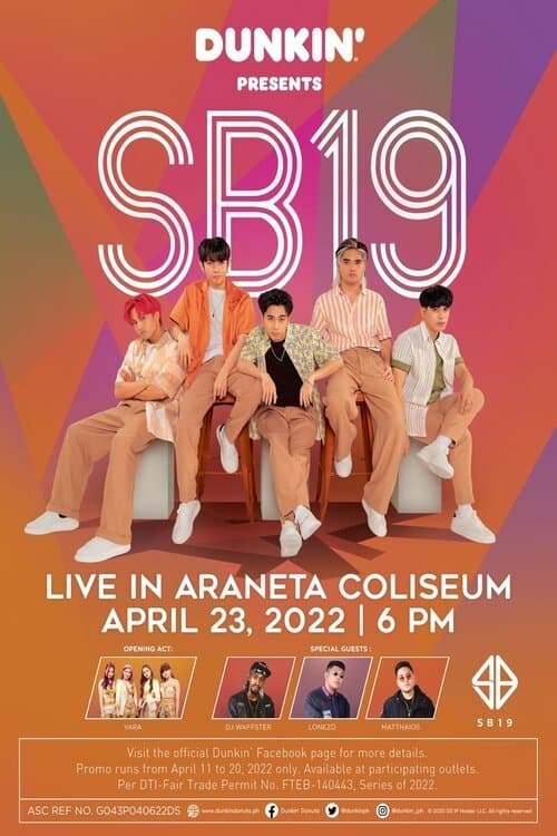 Dunkin Presents: SB19 Live in Araneta Coliseumのポスター