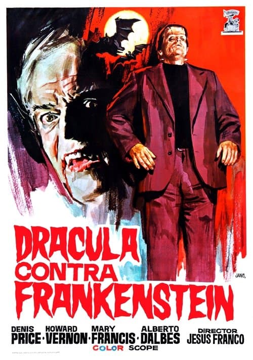 Dracula contra Frankensteinのポスター