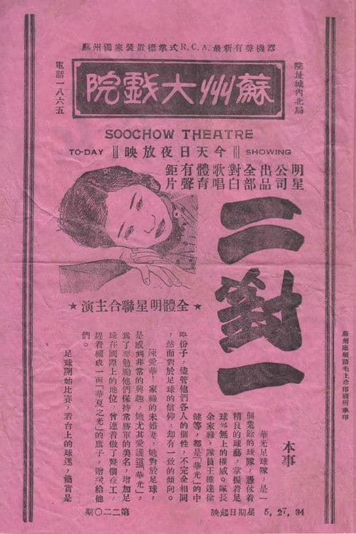 二对一のポスター