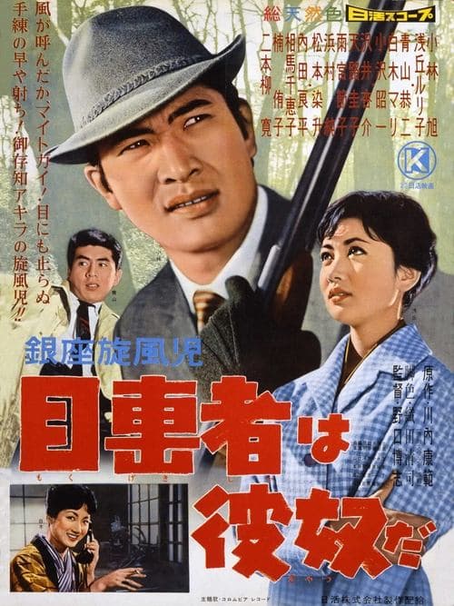 銀座旋風児　目撃者は彼奴だのポスター