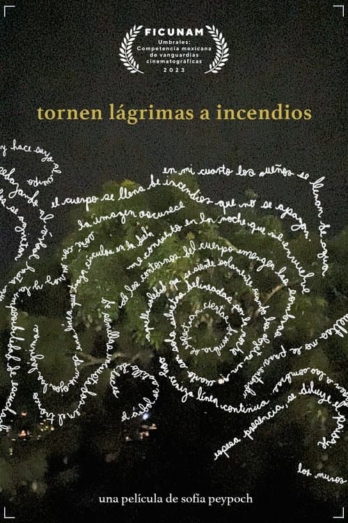 tornen lágrimas a incendiosのポスター