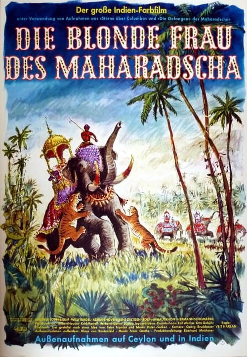 Die blonde Frau des Maharadschaのポスター