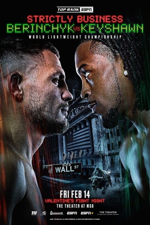 Denys Berinchyk vs. Keyshawn Davisのポスター