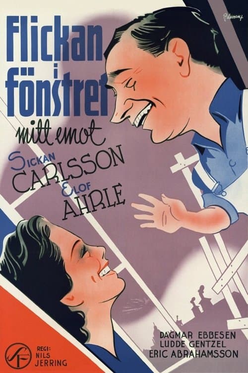 Flickan i fönstret mitt emotのポスター