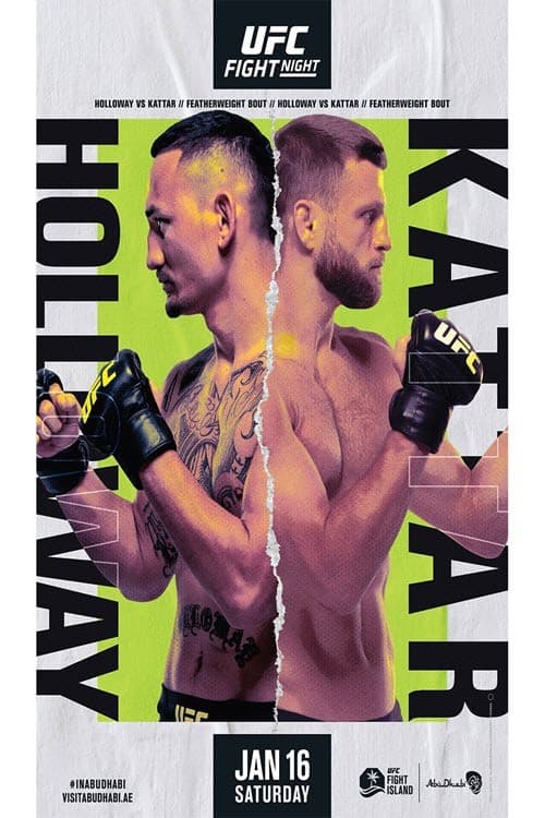 UFC on ABC 1: Holloway vs. Kattarのポスター