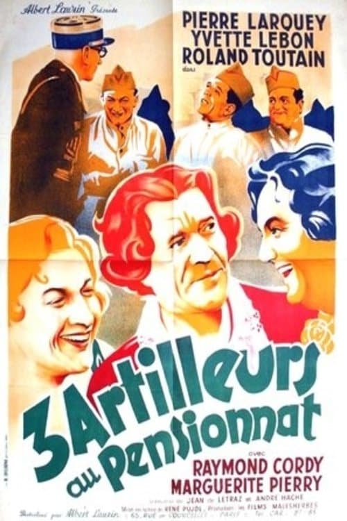 Trois artilleurs au pensionnatのポスター