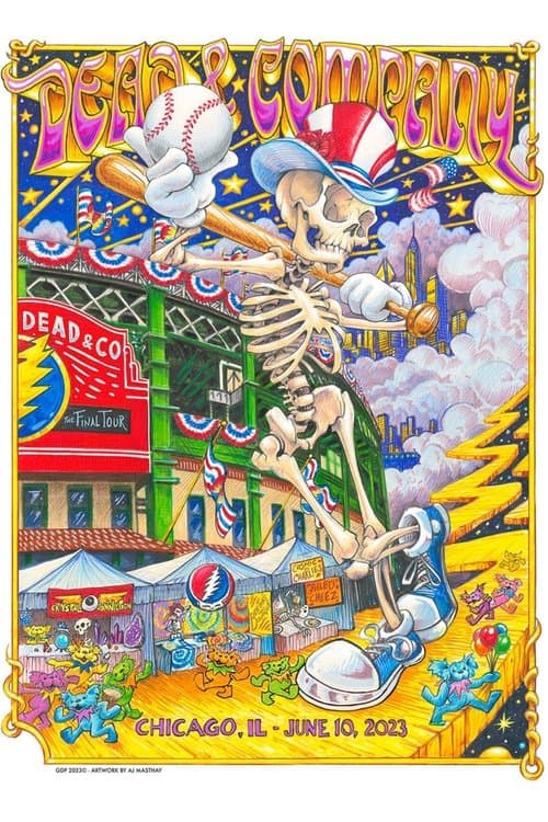 Dead & Company: 2023-06-10 Wrigley Field, Chicago, IL, USAのポスター