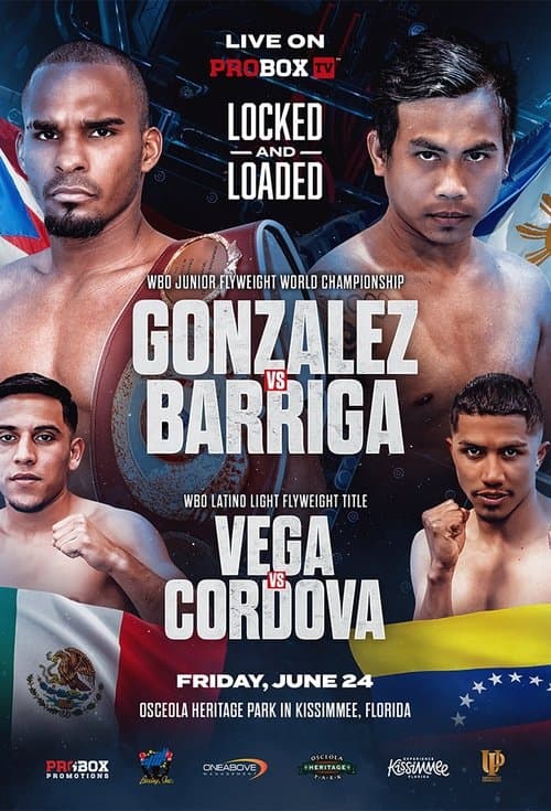 Jonathan Gonzalez vs. Mark Anthony Barrigaのポスター