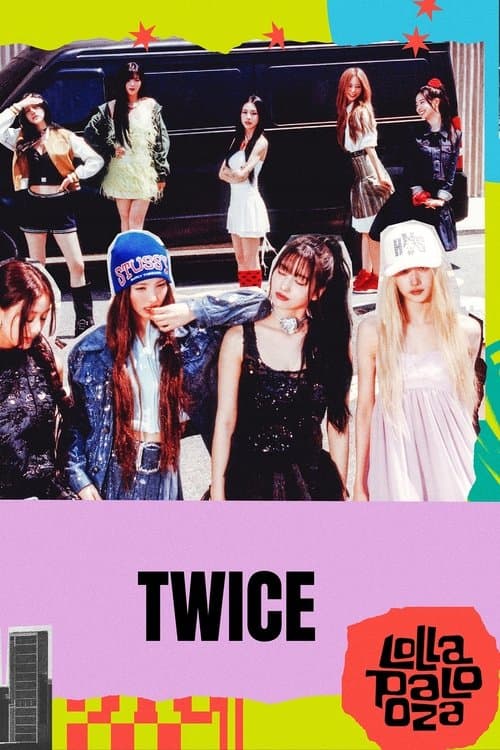 TWICE：Lollapalooza Chicago 2025のポスター