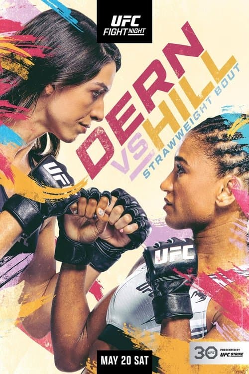 UFC Fight Night 223: Dern vs. Hillのポスター