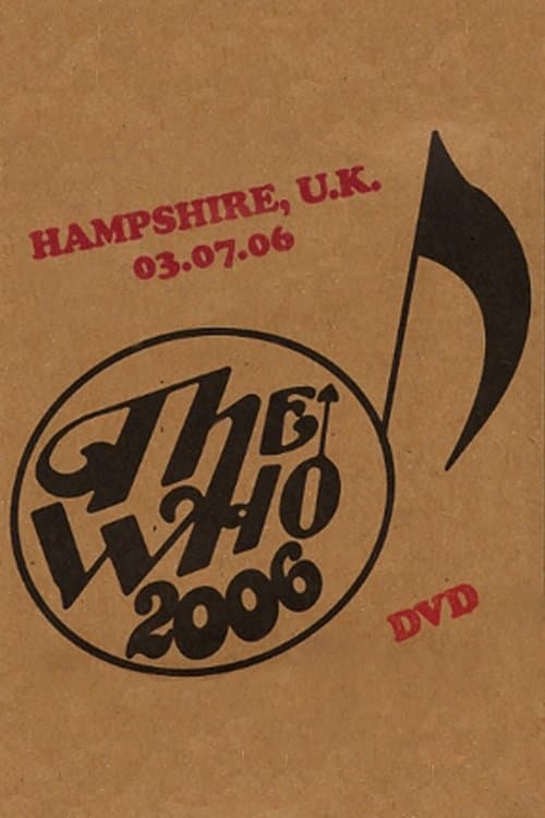 The Who: Hampshire 7/3/2006のポスター