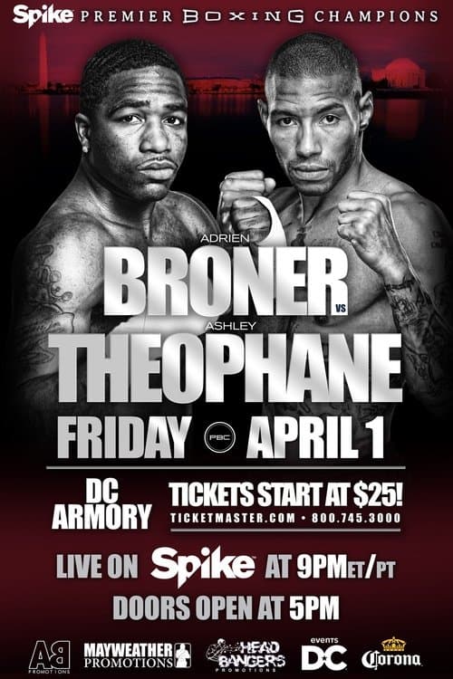 Adrien Broner vs. Ashley Theophaneのポスター
