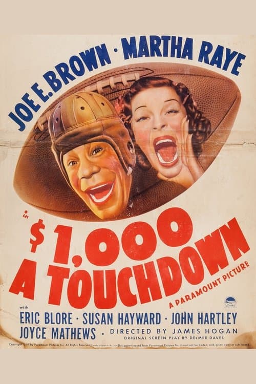 $1,000 a Touchdownのポスター