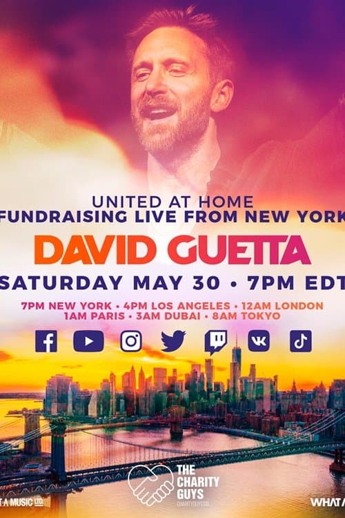 David Guetta | United at Home - Fundraising Live from New Yorkのポスター