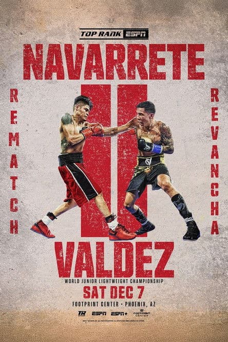 Emanuel Navarrete vs. Oscar Valdez IIのポスター