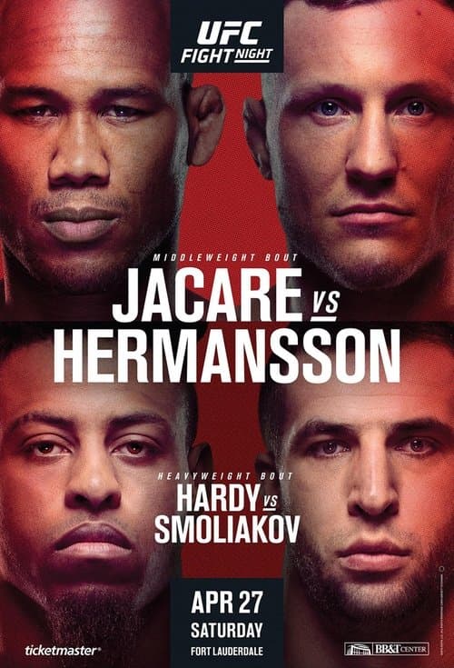 UFC Fight Night 150: Jacare vs. Hermanssonのポスター