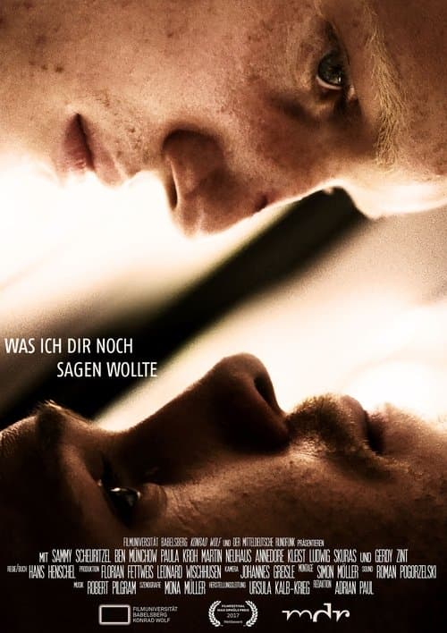 Was ich dir noch sagen wollteのポスター