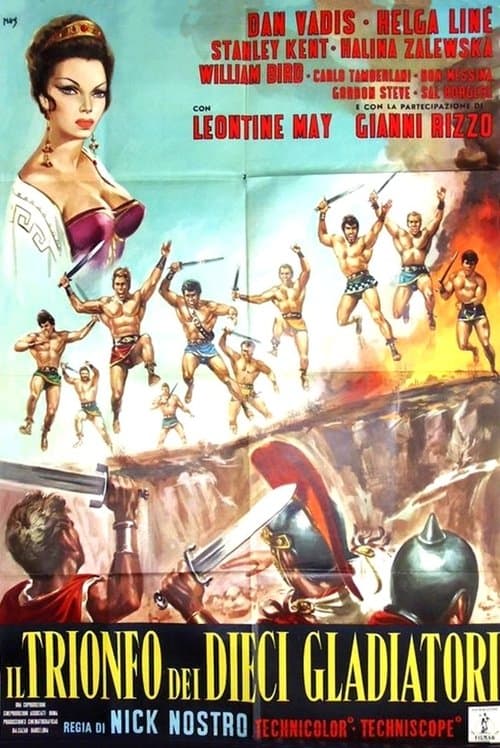 Il trionfo dei dieci gladiatoriのポスター
