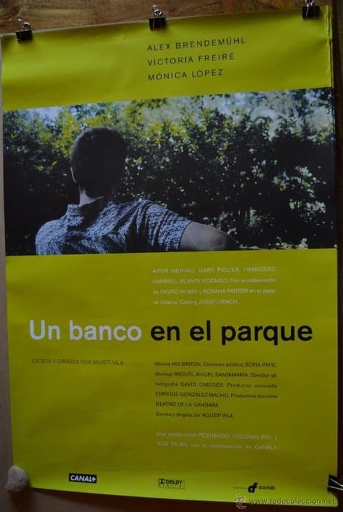 Un banco en el parqueのポスター