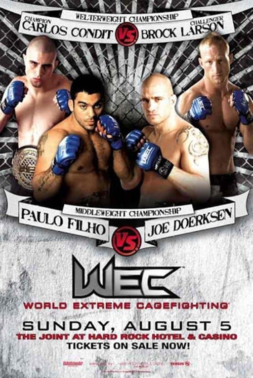 WEC 29: Condit vs. Larsonのポスター
