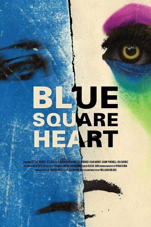 Blue Square Heartのポスター