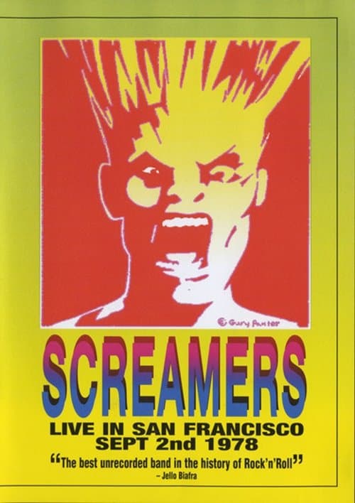 Screamers – Live In San Francisco: Sept 2nd 1978のポスター