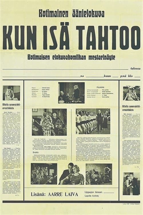 Kun isä tahtoo…のポスター
