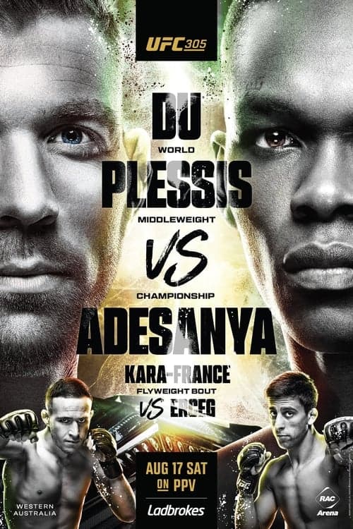 UFC 305: du Plessis vs. Adesanyaのポスター
