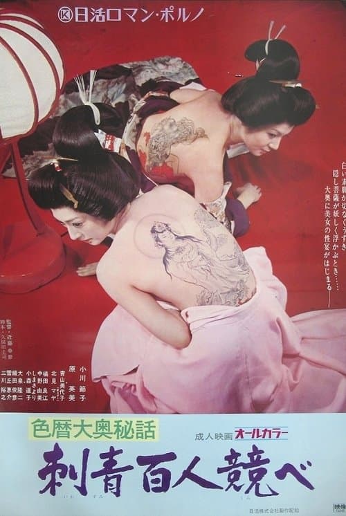 色暦大奥秘話　刺青百人競べのポスター