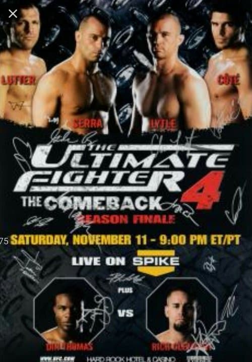 The Ultimate Fighter 4 Finaleのポスター