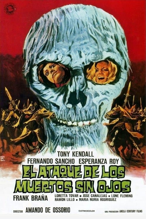 El ataque de los muertos sin ojosのポスター