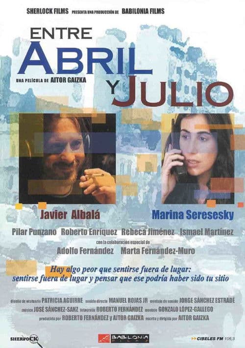 Entre abril y julioのポスター