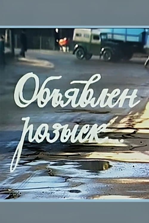 Объявлен розыск...のポスター