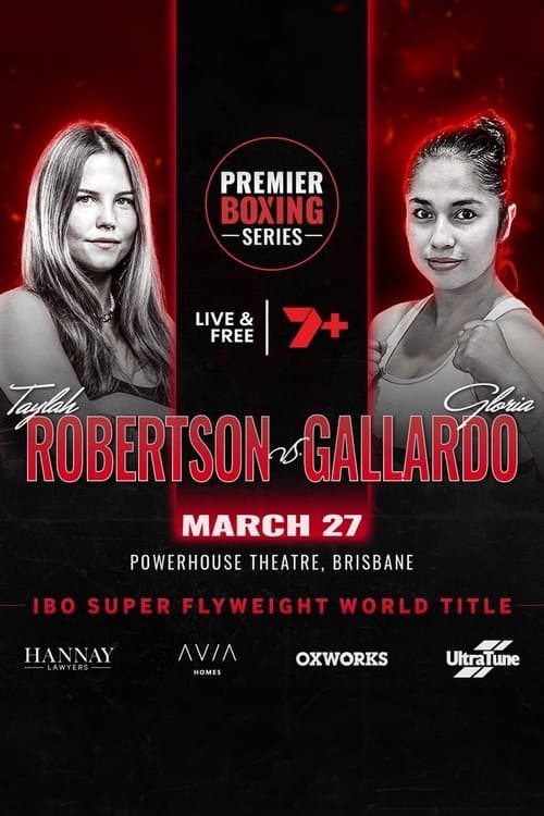 Taylah Robertson vs. Gloria Gallardoのポスター