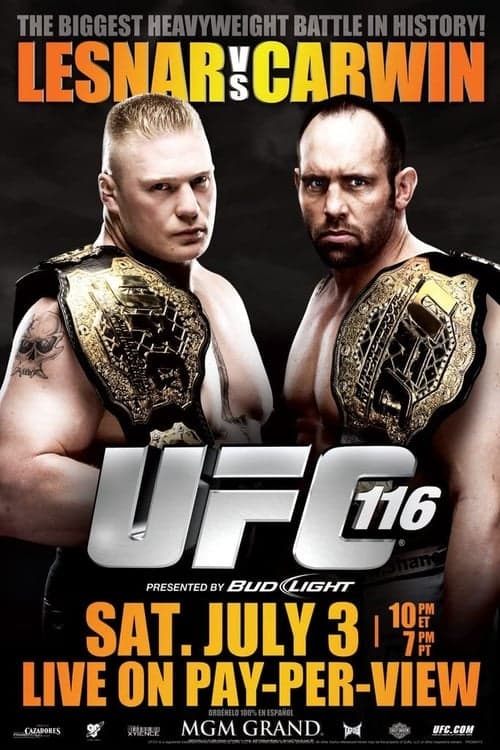 UFC 116: Lesnar vs. Carwinのポスター