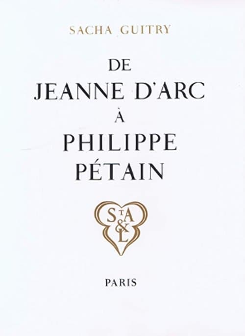 De Jeanne d'Arc à Philippe Pétainのポスター