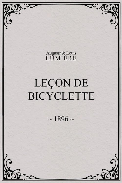 Leçon de bicycletteのポスター