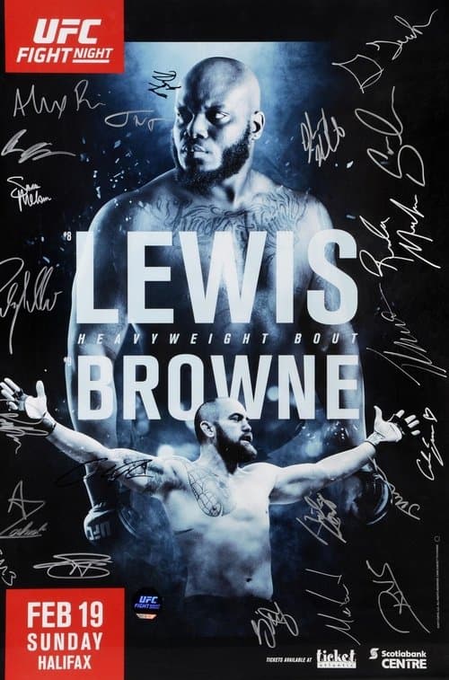 UFC Fight Night 105: Lewis vs. Browneのポスター