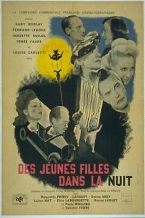 Des jeunes filles dans la nuitのポスター
