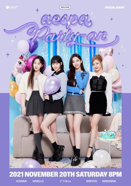 XR LIVE aespa SPECIAL EVENT "Party-On"のポスター