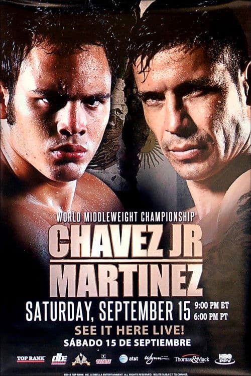 Julio Cesar Chavez Jr. vs. Sergio Martinezのポスター