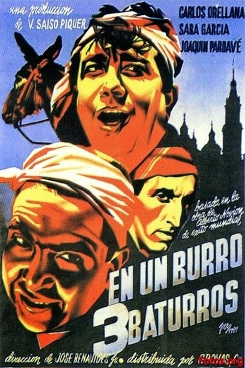 En un burro tres baturrosのポスター