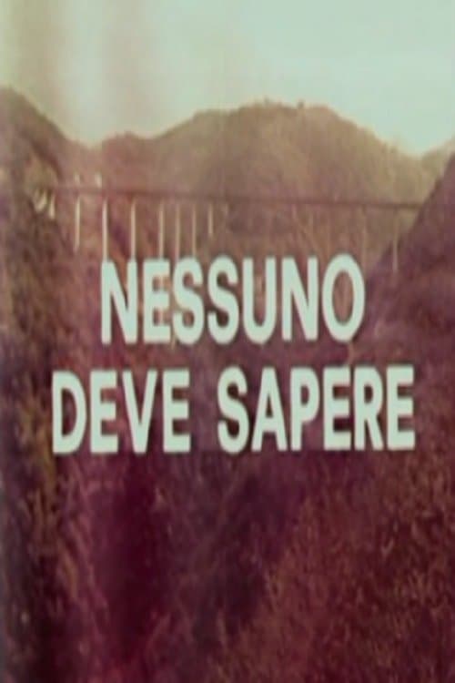 Nessuno deve sapereのポスター