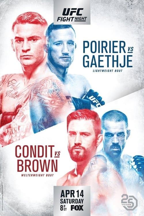 UFC on Fox 29: Poirier vs. Gaethjeのポスター