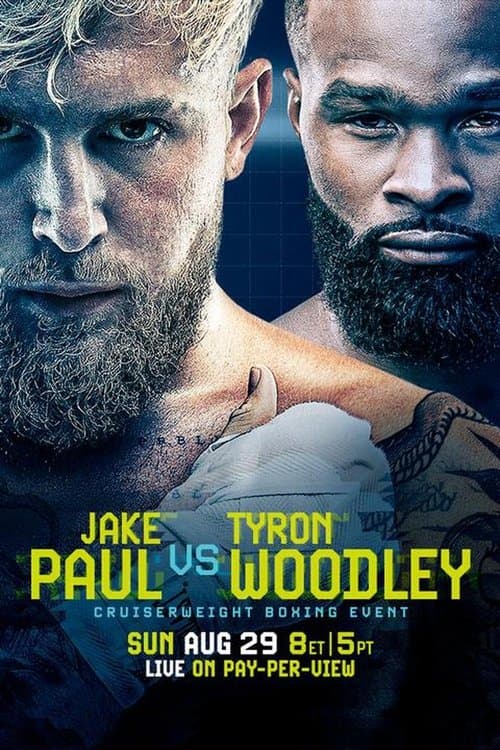 Jake Paul vs. Tyron Woodleyのポスター