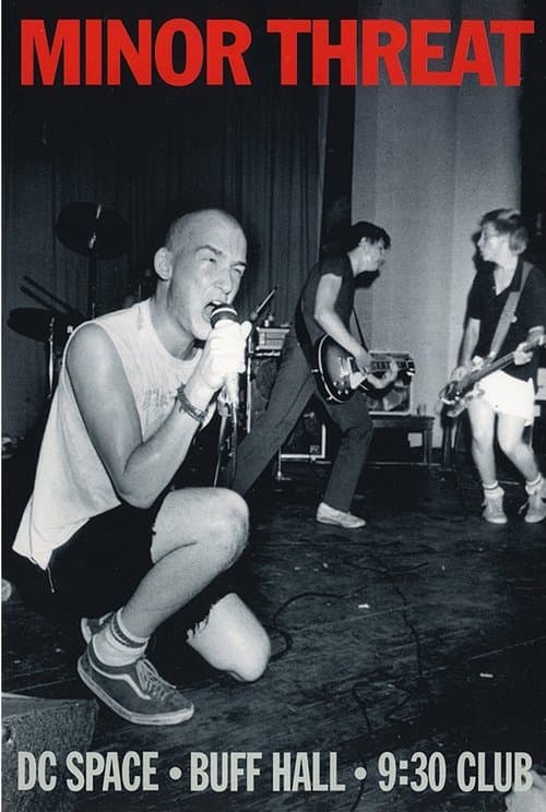 Minor Threat - Live: DC Space-Buff Hall-930 Clubのポスター