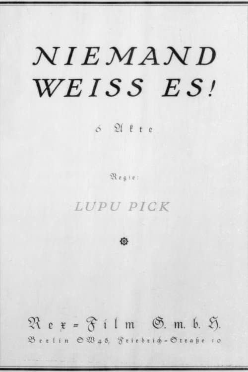 Niemand weiß esのポスター